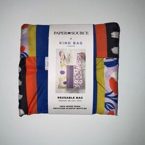 NWT Paper Source x Kind Bag floral reusable bag